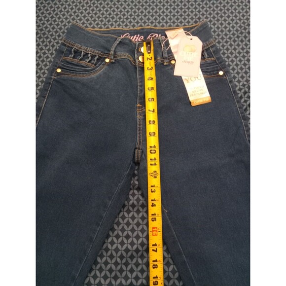 WAIST 30 INCHES SIZE 11 SKINNY JEANS STRETCH PUSH UP DENIM BLUE 11- 5 CTP16 SZ11 - Picture 4 of 10
